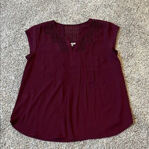 Daniel Rainn Deep Burgundy Blouse